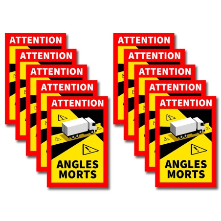 Lot de 10 Autocollants angles morts