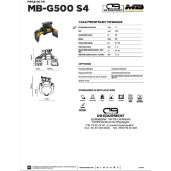 MB-G500 Pince de tri