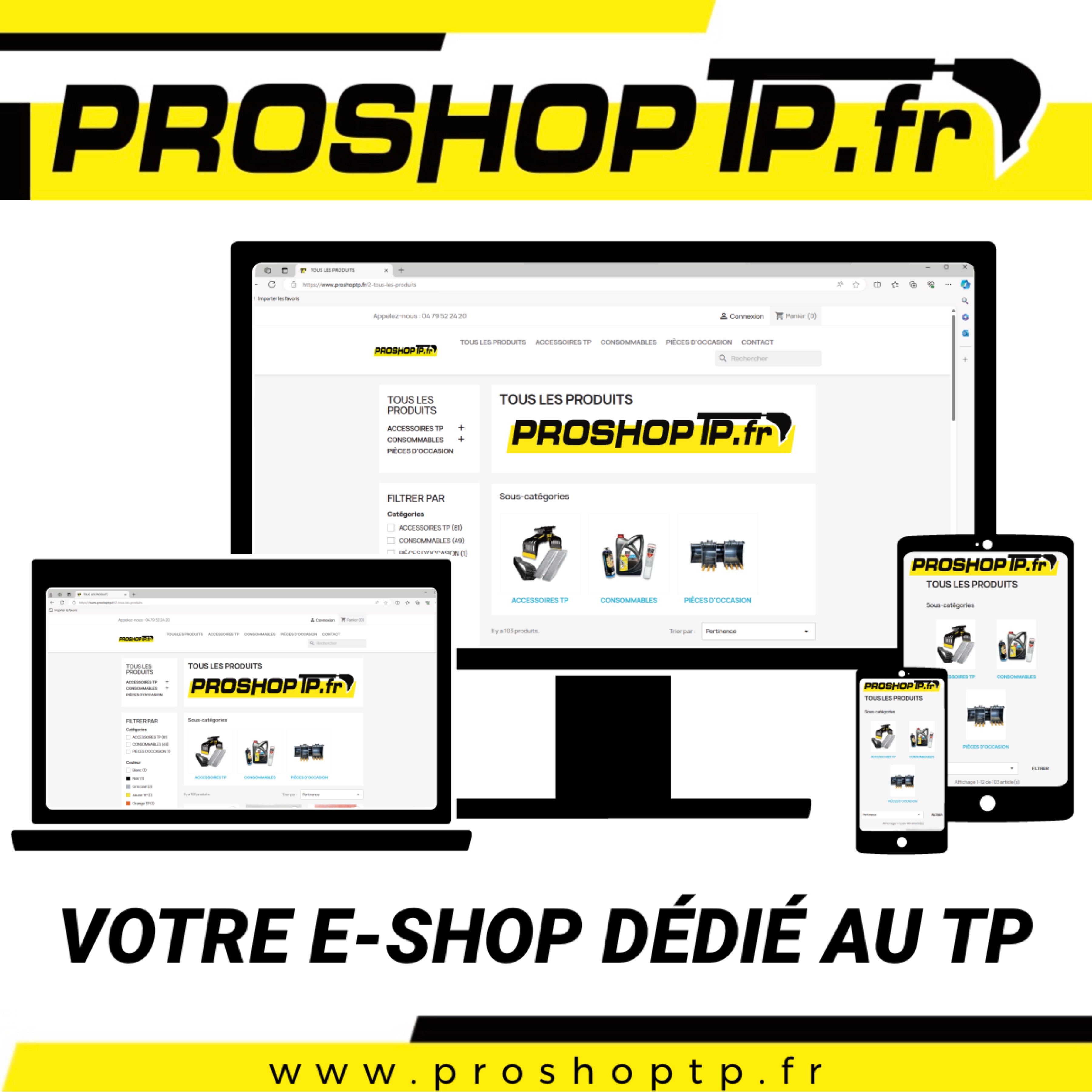 PROSHOPTP - Votre e-shop dédié au TP